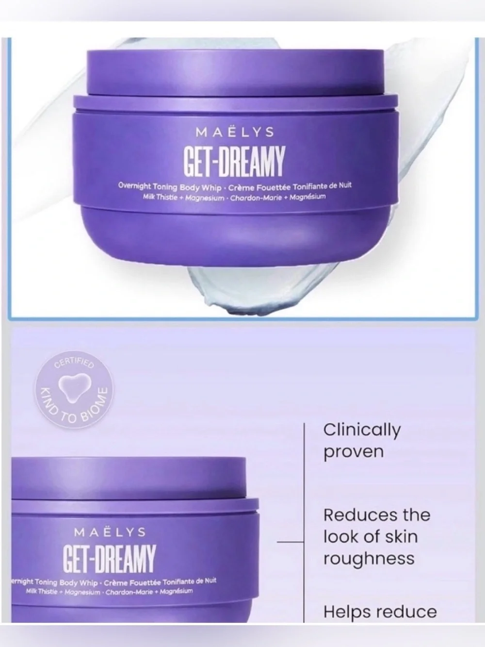 Maelys Get Dreamy Overnight Toning Body Whip 6.8 oz Firming & toning cream